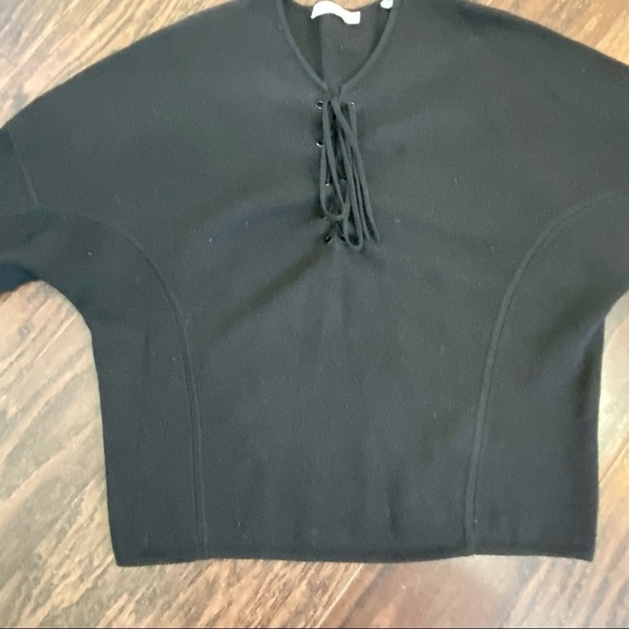 Vince Wool & Cashmere Lace Up Sweater, Small - Picture 8 of 11